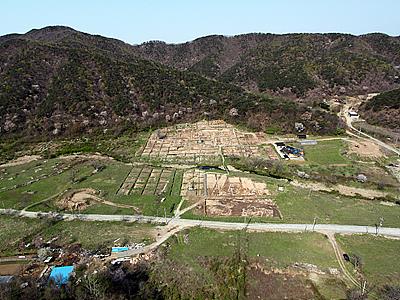 상공에서 바라본 서산 보원사지 썸네일 이미지